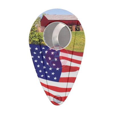 Xi-201 Teus Cutter Titanium American Flag/Barn