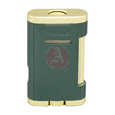 Xikar Allume 3 Triple Jet Lighter - Green & Gold