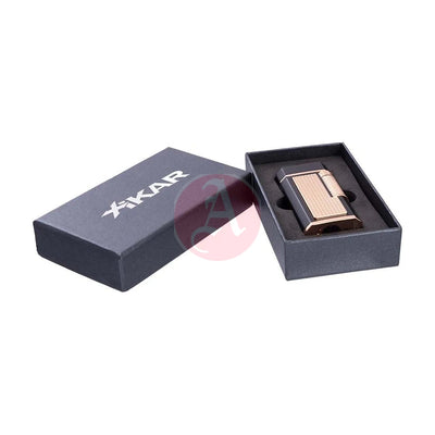 Xikar Ardore Lighter, Xi-615Bkrs Double Soft Flame, Black & Rose