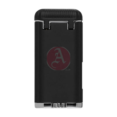 Xikar Hedron Lighter, Xkhd-1000 Hybrid Jet/Soft Flame Black & Chrome