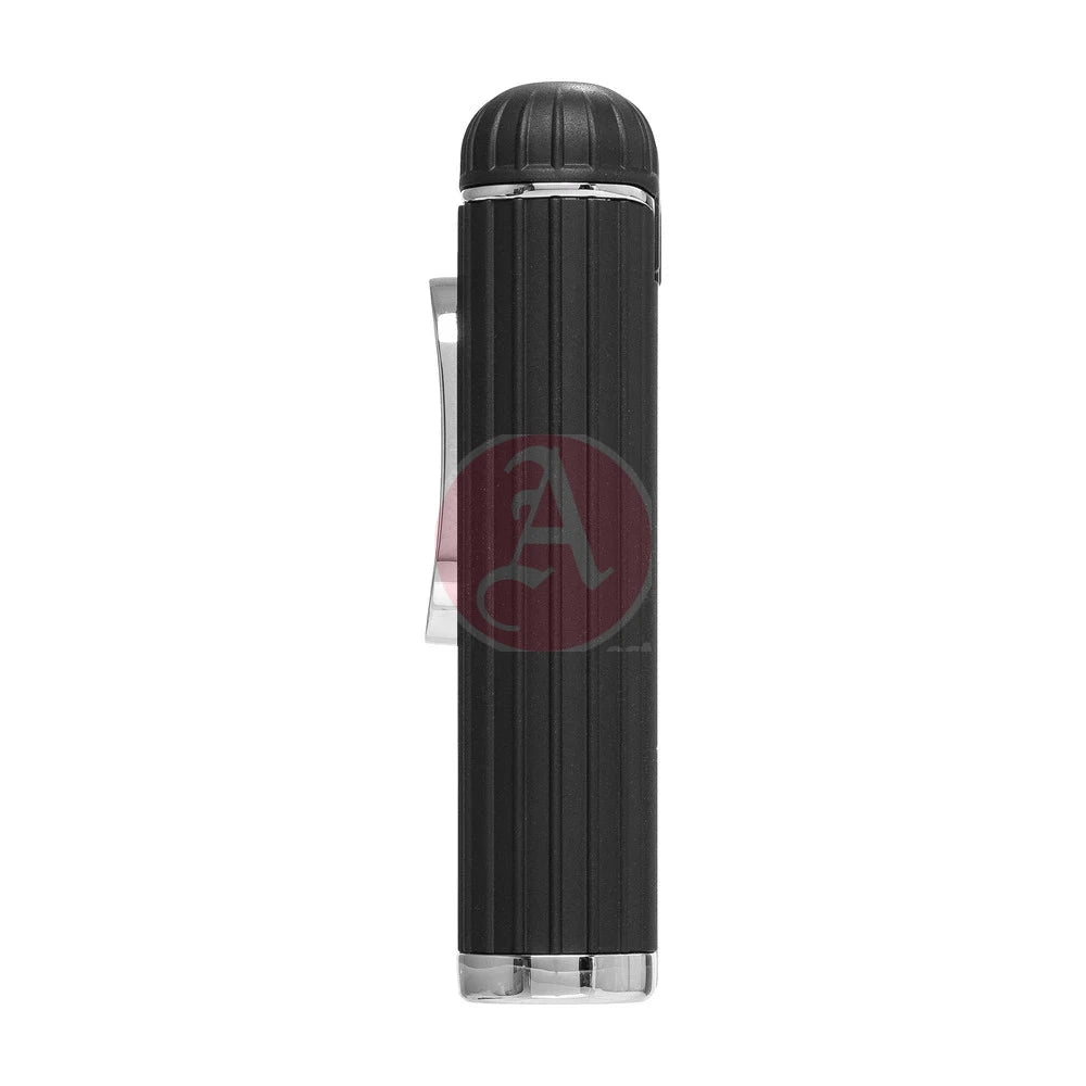 Xikar Hedron Lighter, Xkhd-1000 Hybrid Jet/Soft Flame Black & Chrome