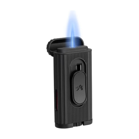 Xikar Hedron Lighter, Xkhd-1001 Hybrid Jet/Soft Flame Black