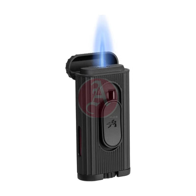 Xikar Hedron Lighter, Xkhd-1001 Hybrid Jet/Soft Flame Black
