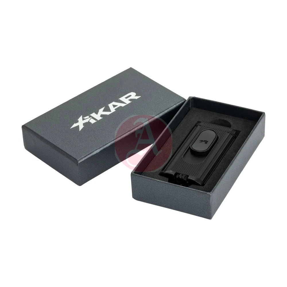 Xikar Hedron Lighter, Xkhd-1001 Hybrid Jet/Soft Flame Black