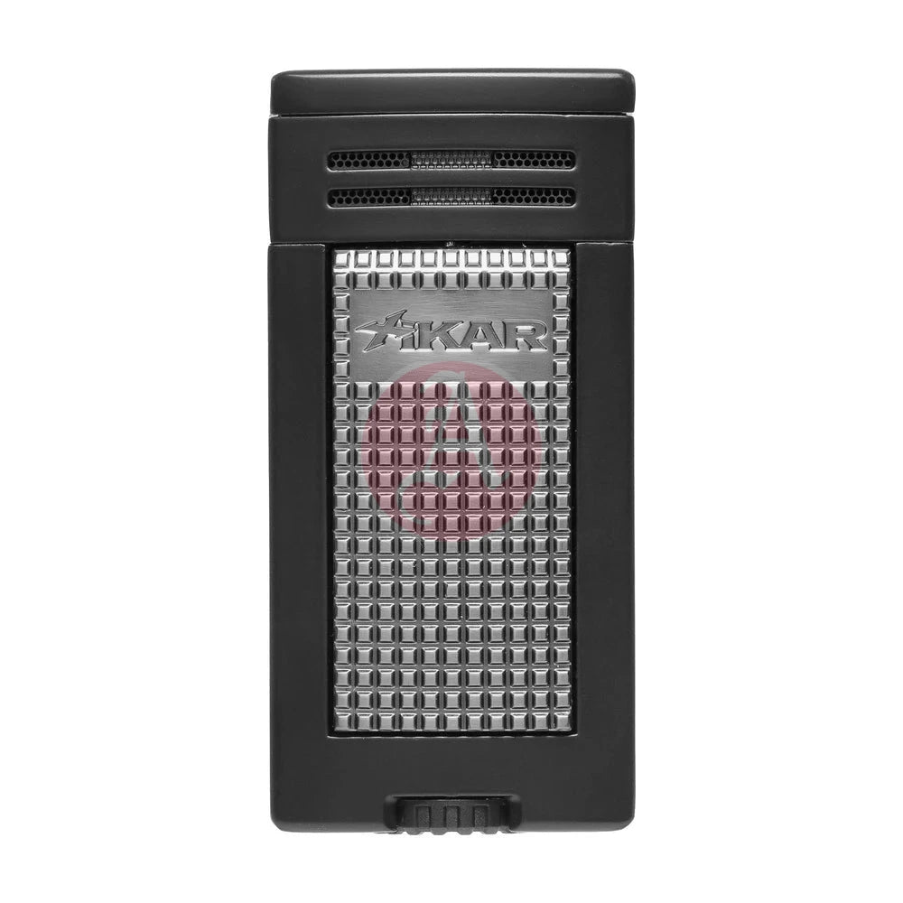 Xikar Ion Double Jet Flame, Wind Resistant, Black
