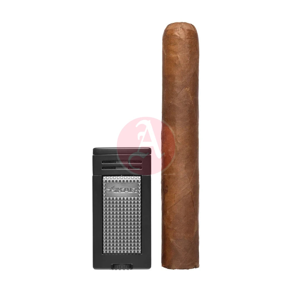 Xikar Ion Double Jet Flame, Wind Resistant, Black