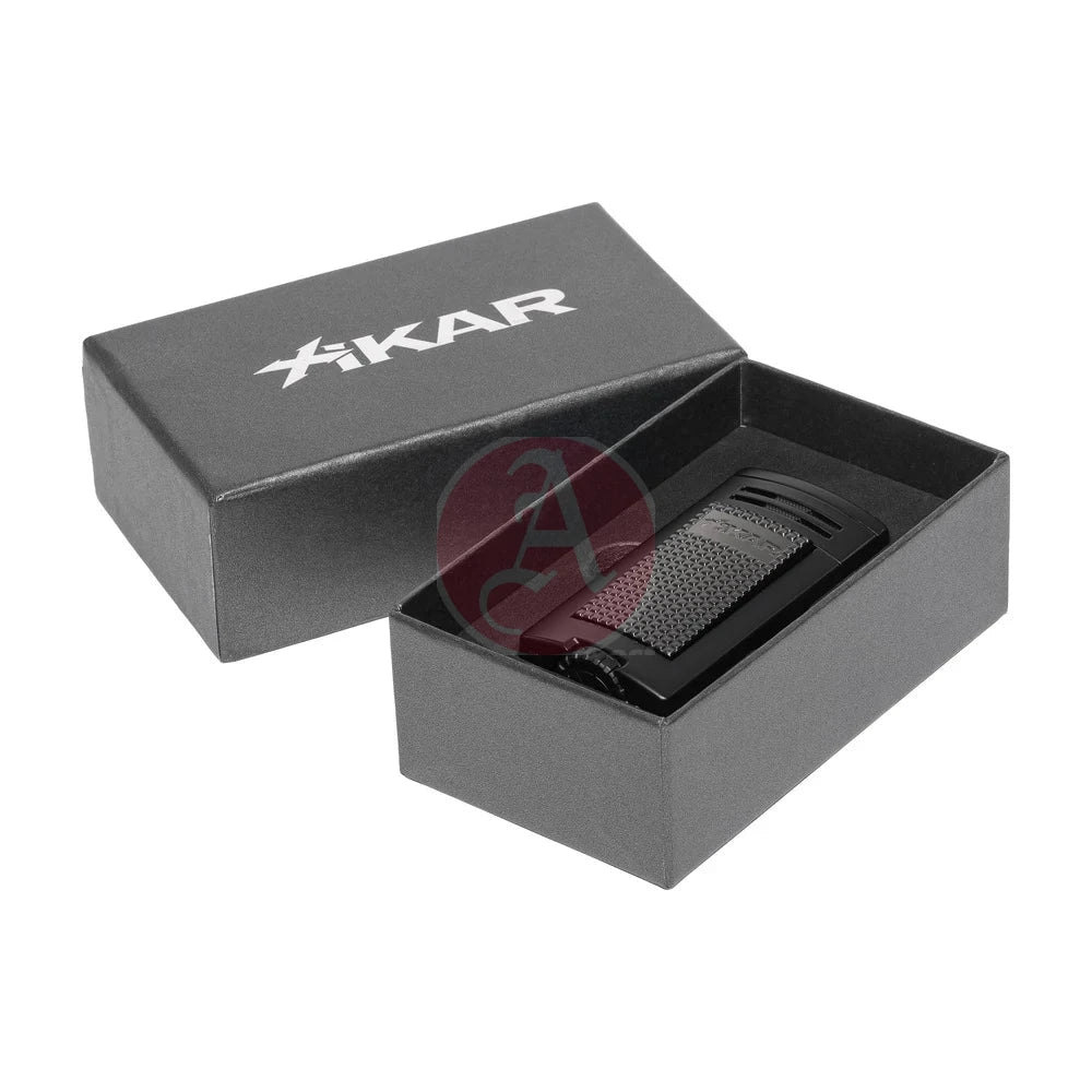 Xikar Ion Double Jet Flame, Wind Resistant, Black