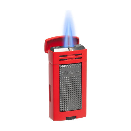 Xikar Ion Double Jet Flame, Wind Resistant, Red