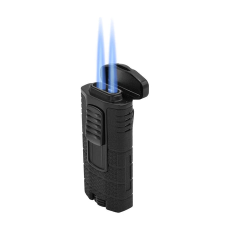Xikar Tactical Triple Jet Lighter, Black/Black