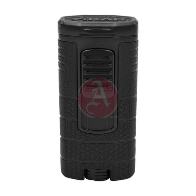 Xikar Tactical Triple Jet Lighter, Black/Black