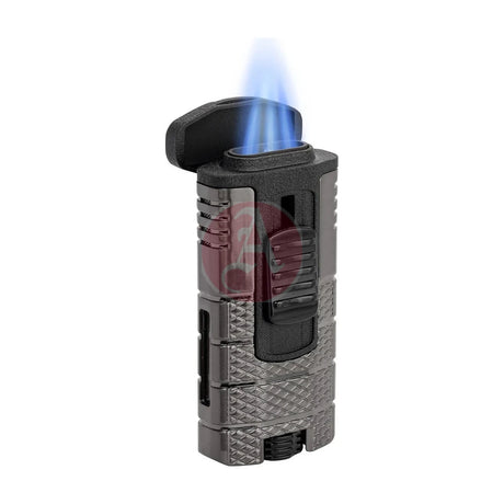Xikar Tactical Triple Jet Lighter, Gunmetal & Black