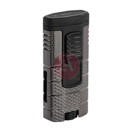 Xikar Tactical Triple Jet Lighter, Gunmetal & Black