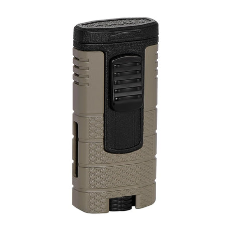 Xikar Tactical Triple Jet Lighter, Tan & Black