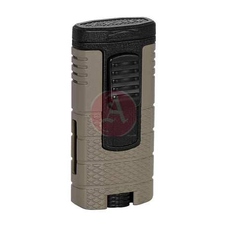 Xikar Tactical Triple Jet Lighter, Tan & Black
